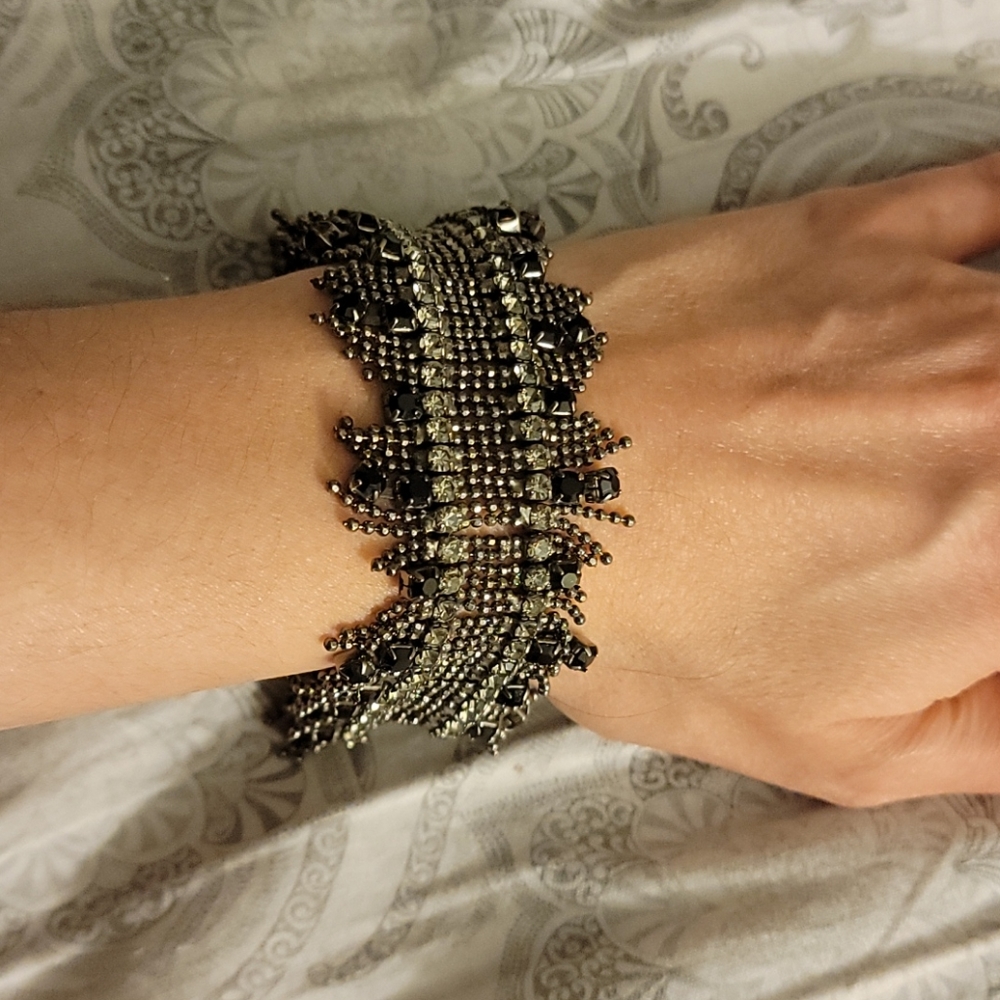 Black Sparkle Crystal Bracelet